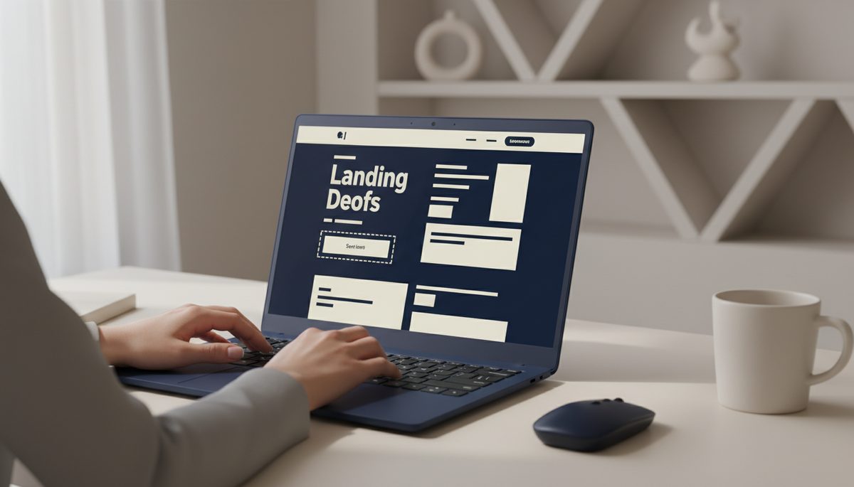 Laptop displaying a web form with visible accessibility focus states